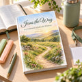 Jesus the Way 2027 Watercolor Journal shown in a lifestyle setting