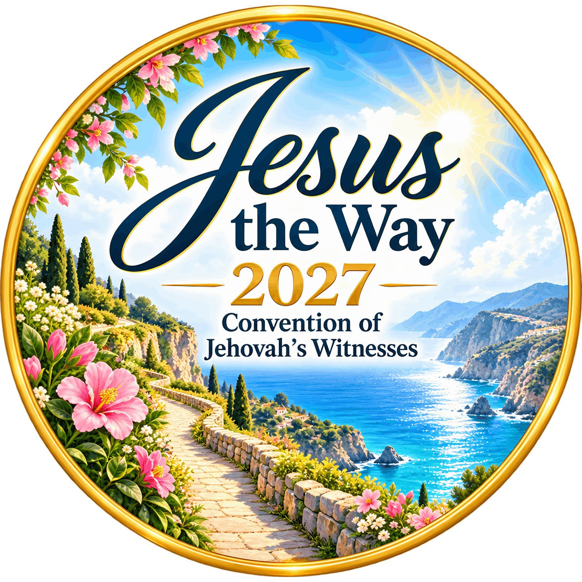 Jesus the Way 2027 Convention Tote Bag – Coastal Path – full design