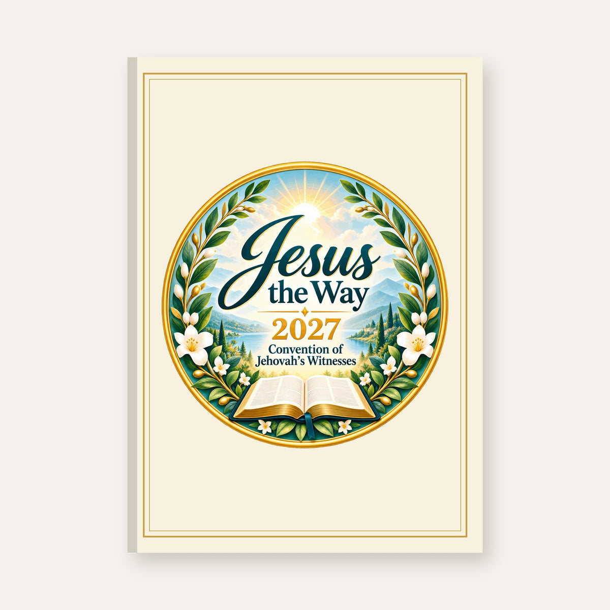 Jesus the Way 2027 Convention Journal – front cover exactly as printed (matte hardcover, sewn spine)
