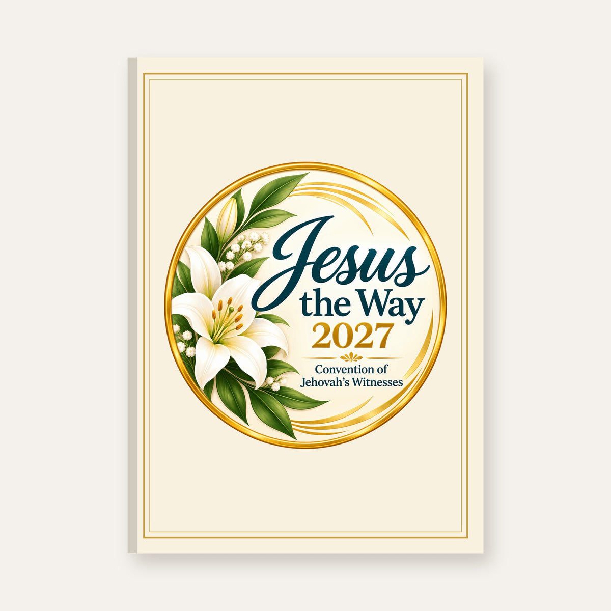 Jesus the Way 2027 Convention Journal – front cover exactly as printed (matte hardcover, sewn spine)