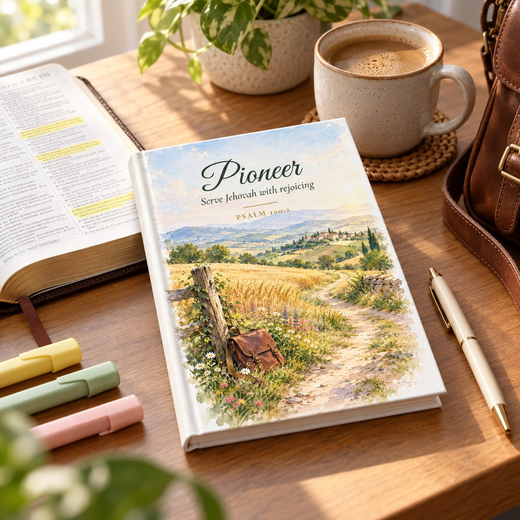 Pioneer Watercolor Journal shown in a lifestyle setting